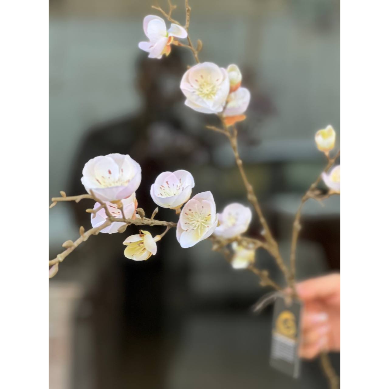 شاخه شکوفه وارداتی مدل ژاپنی رنگ سفیدجدید