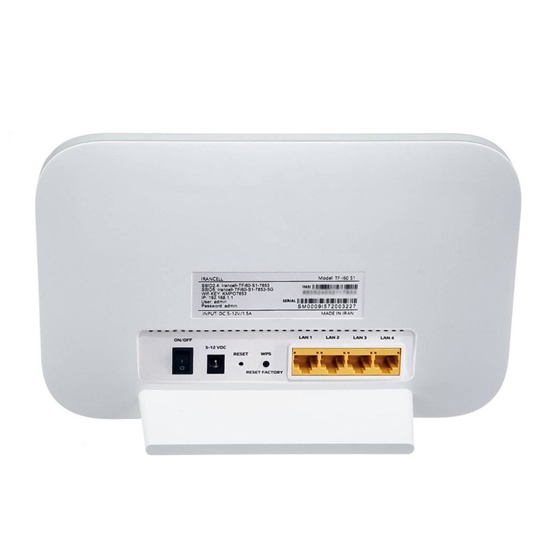 مودم 4GTD-LTE ایرانسل مدل TF-i60 S1 به همراه سیم کارت و 400 گیگابایت اینترنت 6 ماهه
