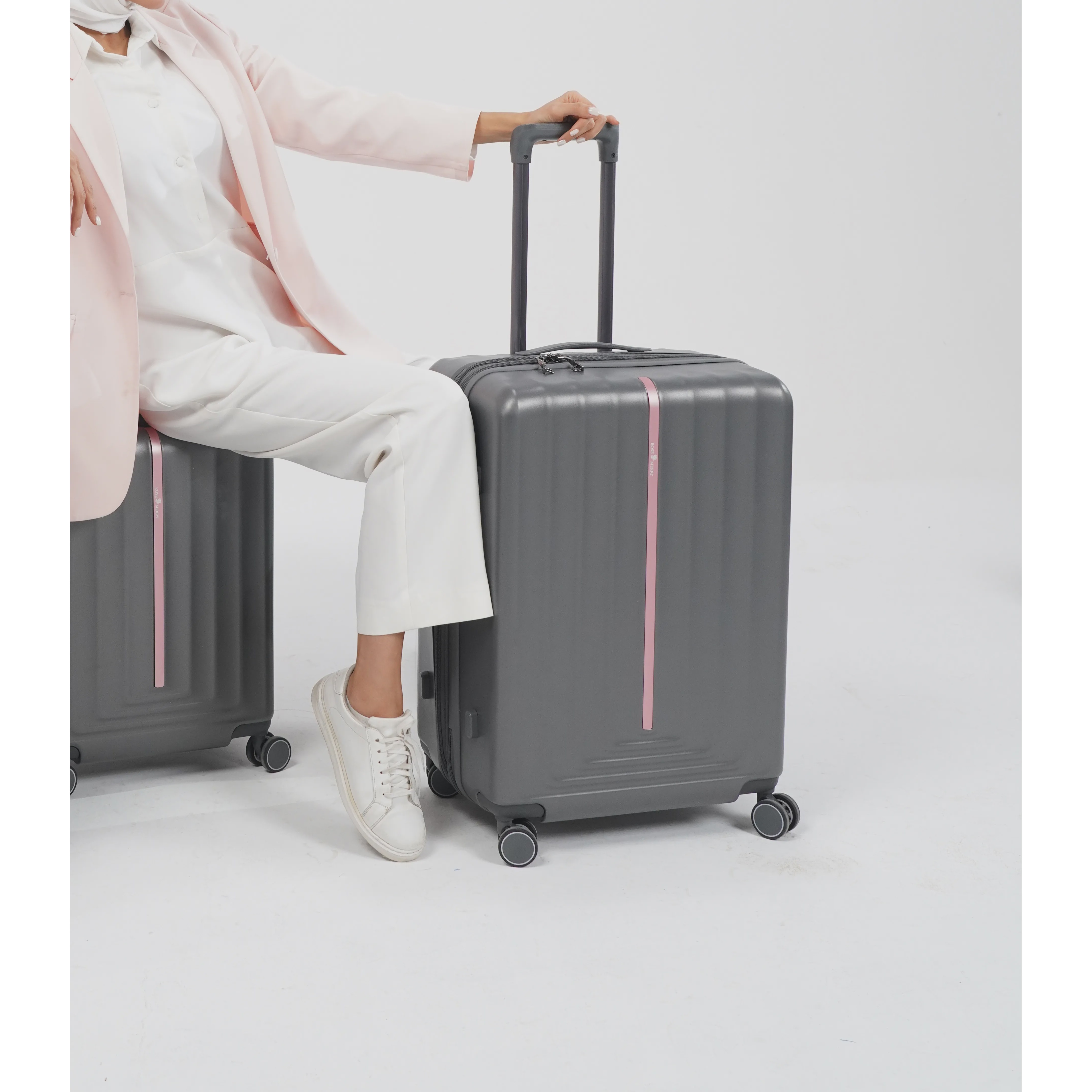 چمدان سایز کوچک مدل Rose Merry RL-203-Small Greyجدید