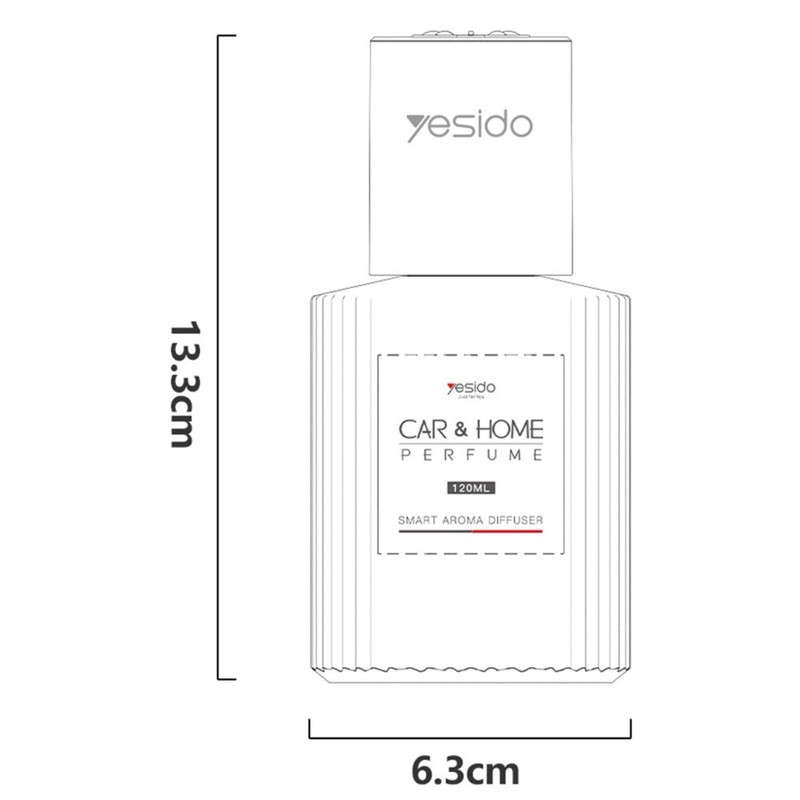 خوشبوکننده خودرو یسیدو مدل VC16 با رایحه Fresh Airجدید