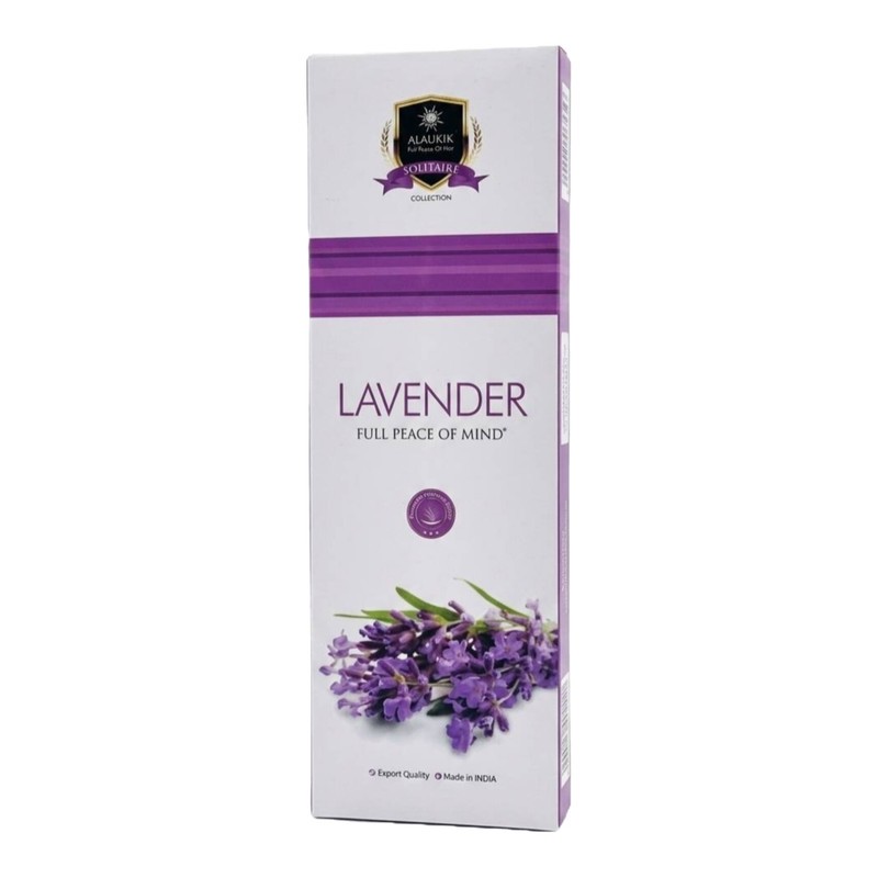 عود دستساز آلاکیک مدل Alaukik Lavender رایحه اسطوخودوس بسته 50 عددی