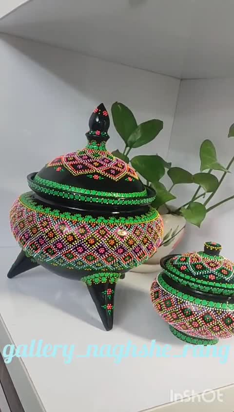 ست جاشکلاتی و قندان