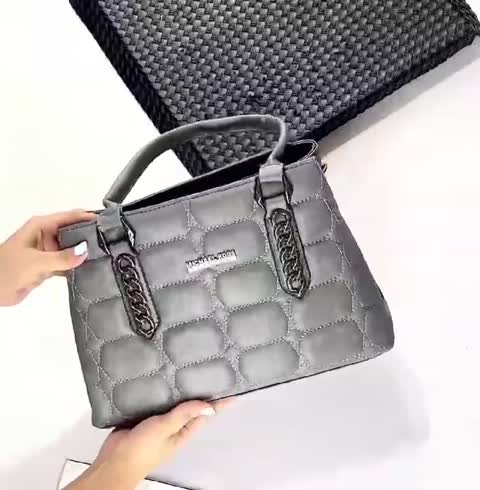 کیف مجلسی زنانه - دسته زنجیری - زیبا و شیک - گردویی- کد (25)