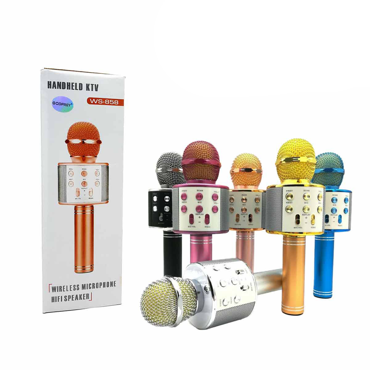 میکروفون و اسپیکر مدل WS-858جدید