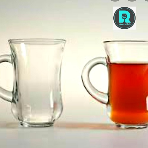 استکان دسته دار گلجام کادویی سفید کاوه(6) بسته 6 تایی ارسال شکستنی و شیشه جات فقط با باربری با بیمه
