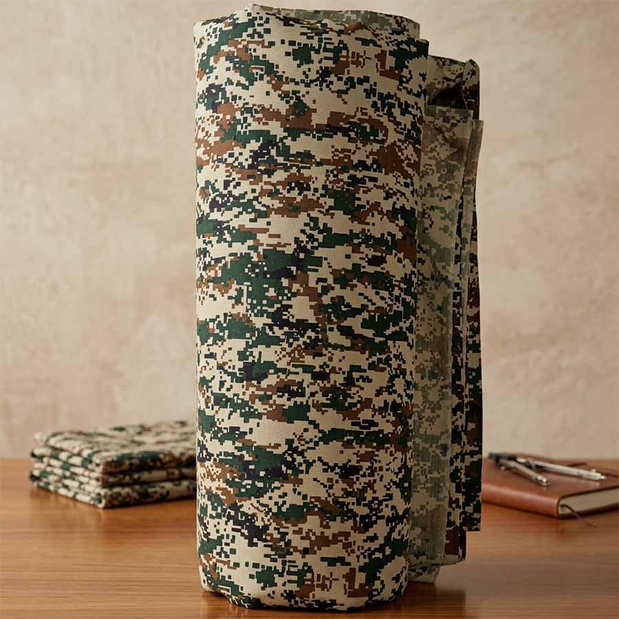 پارچه لباس بسیجی پیکسلی سبز