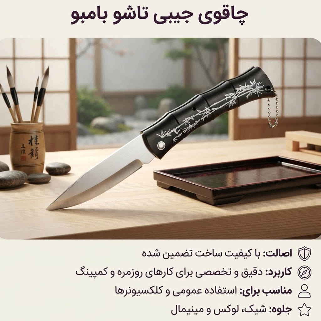 چاقو ضامن دار طرح درختجدید