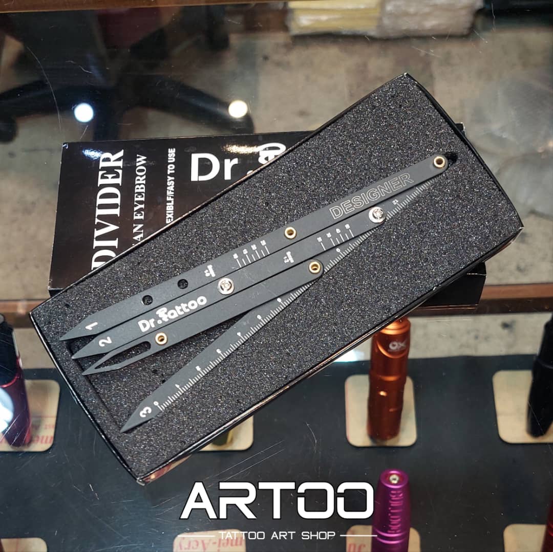 خطکش دیوایدر فلزی دکتر تتو Dr.Tattoo
