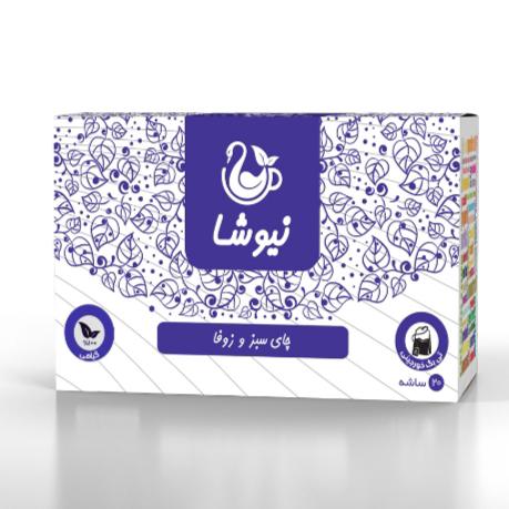 چای سبز و زوفا