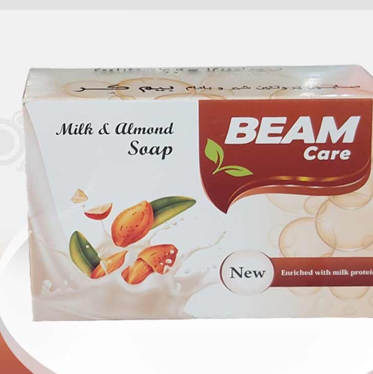 صابون نرم کننده صورت شیر و بادام 90 گرمی بیم کر BEAM CARE