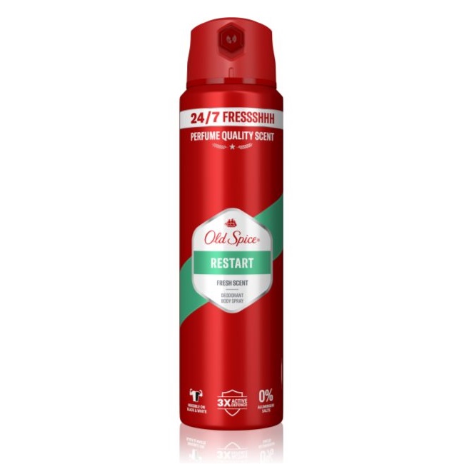 اسپری دئودورانت اولد اسپایس Old Spice Restart حجم 150 میل