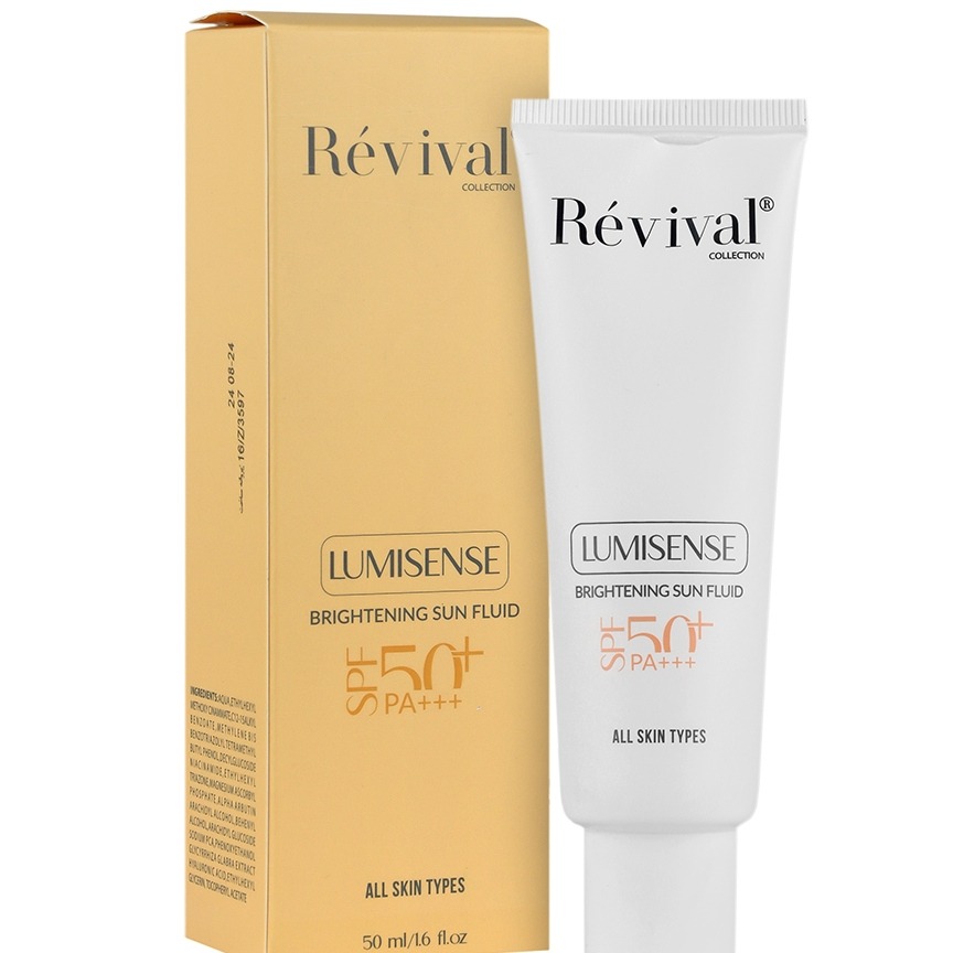 فلوئید ضد آفتاب روشن کننده SPF50 لومیسنس رویوال