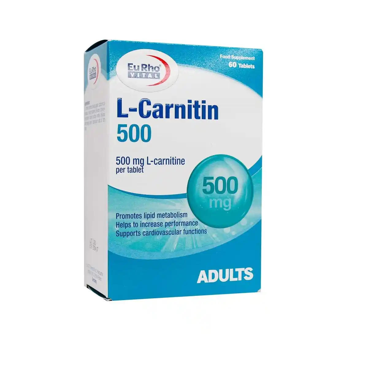 قرص ال کارنیتین 500 میلی گرم یوروویتال 60 عدد