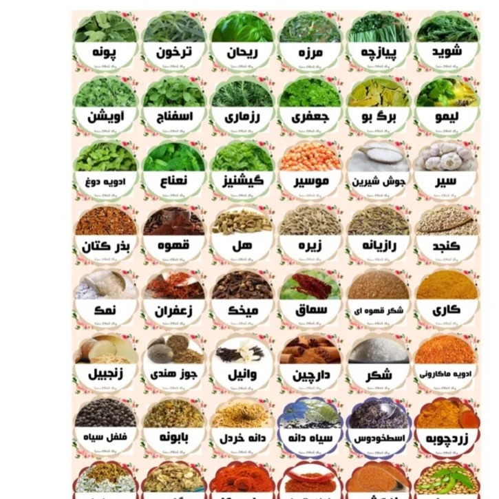 برچسب ادویه مدل pvc ضد آب 