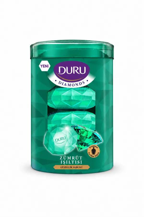 پک 4 عددی صابون دورو مدل Diamonds Green