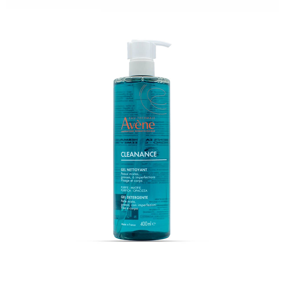 ژل شستشوی اون Avene مدل استوانهای کلینانس Cleanance پوست چرب و مختلط