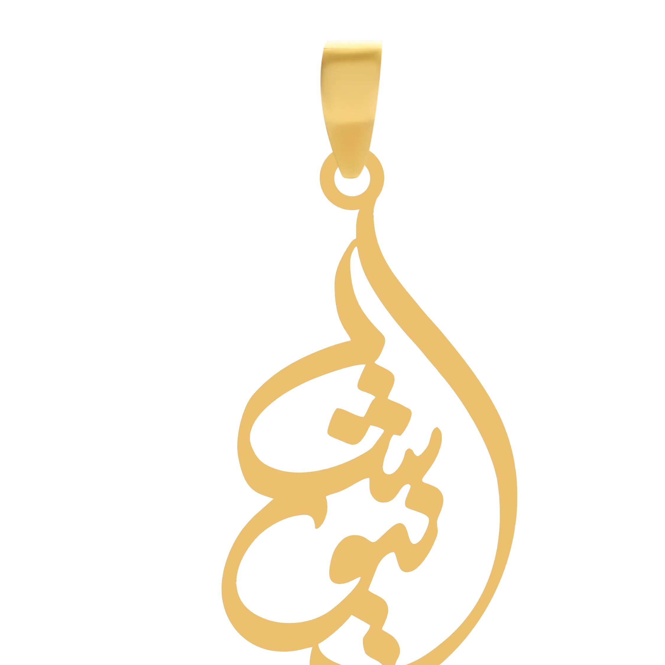 آویز طلا گالری طلای شکیل اسم نیوشاجدید
