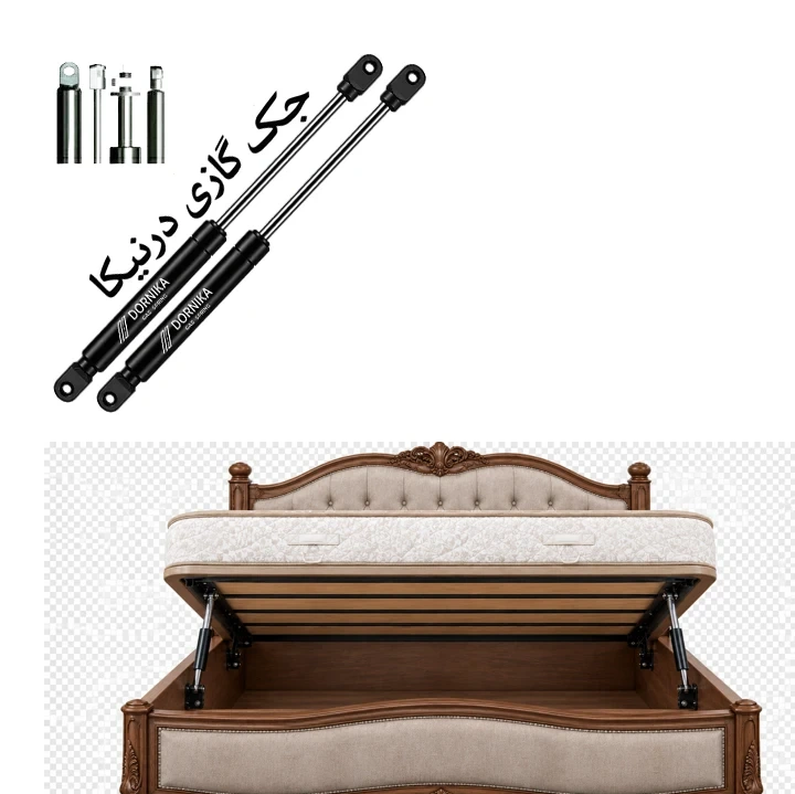 جک گازی باکس تخت دونفره تشک سبک ساخت ترکیه دو عددی