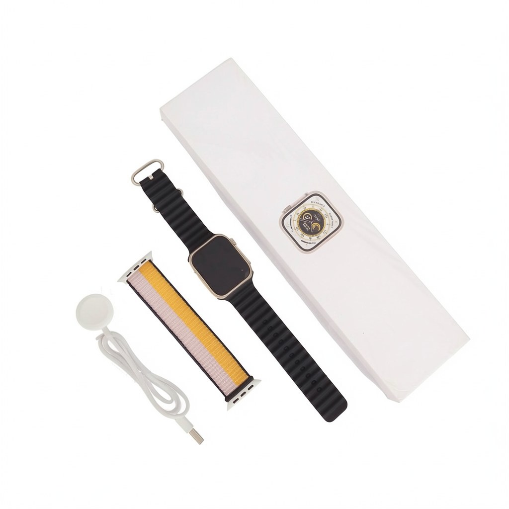 ساعت هوشمند hello watch H10 طرح اپل واچ از برند هلو واچ مدل قدرتمند و زیبای H10 Ultra صفحه نمایش TFT ماشین حساب بازی
