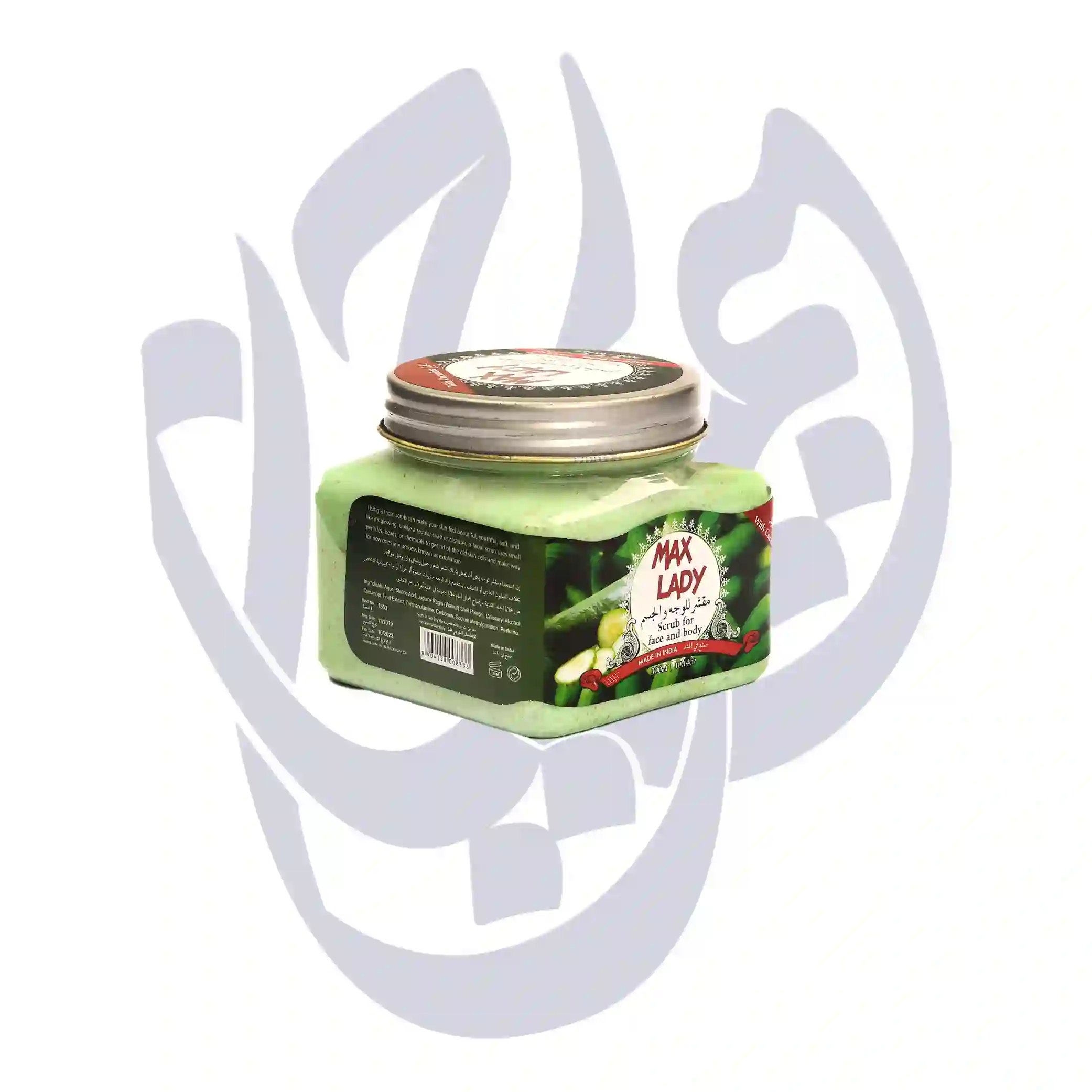 اسکراب شنی لایه بردار پوست مکس لیدی (Max lady) عصاره خیار300ml