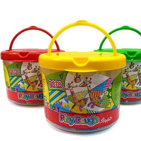 خمیر بازی 10 رنگ سطلی توتو مدل 57