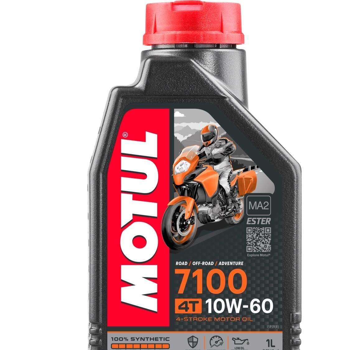 روغن موتور سیکلت 7100 10W-60 موتول حجم 4 لیتریجدید