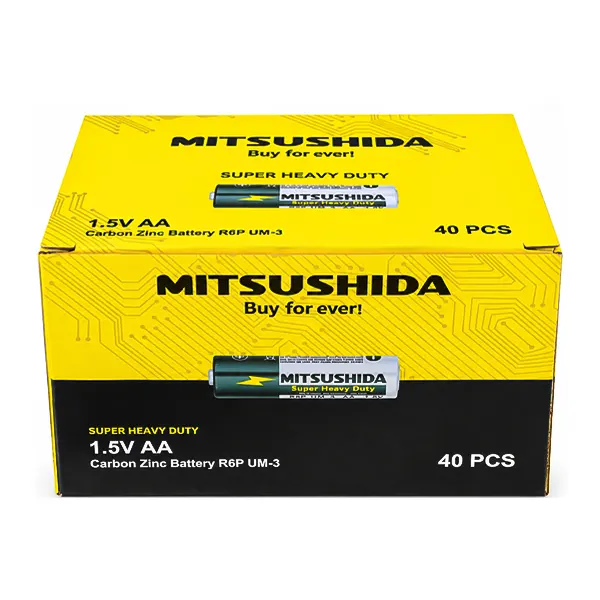 باتری قلمی میتسوشیدا (Mitsushida) مدل R6P - بسته ۴ عددیجدید