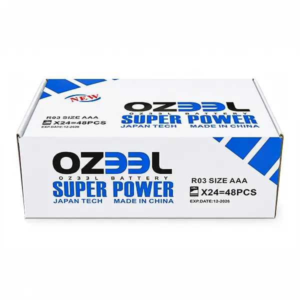 باتری نیم‌قلمی OZEEL مدل Super Power سایز AAA - بسته ۲ عددیجدید