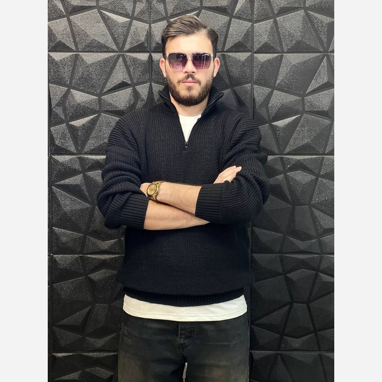 بافت نیم زیپ مشکیجدید