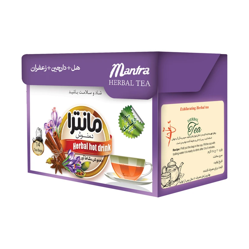 دمنوش هل و دارچین و زعفران مانترا / دمنوش نشاط آور