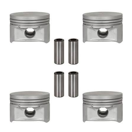 کیت پیستون پژو 206 تیپ پنج با گژن پین سایز 0.5 (دست کامل )برند gisp