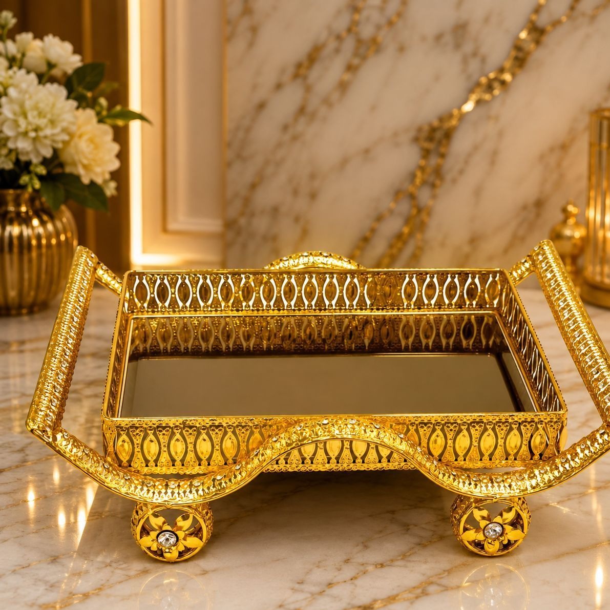 سینی نگین دار کد1357