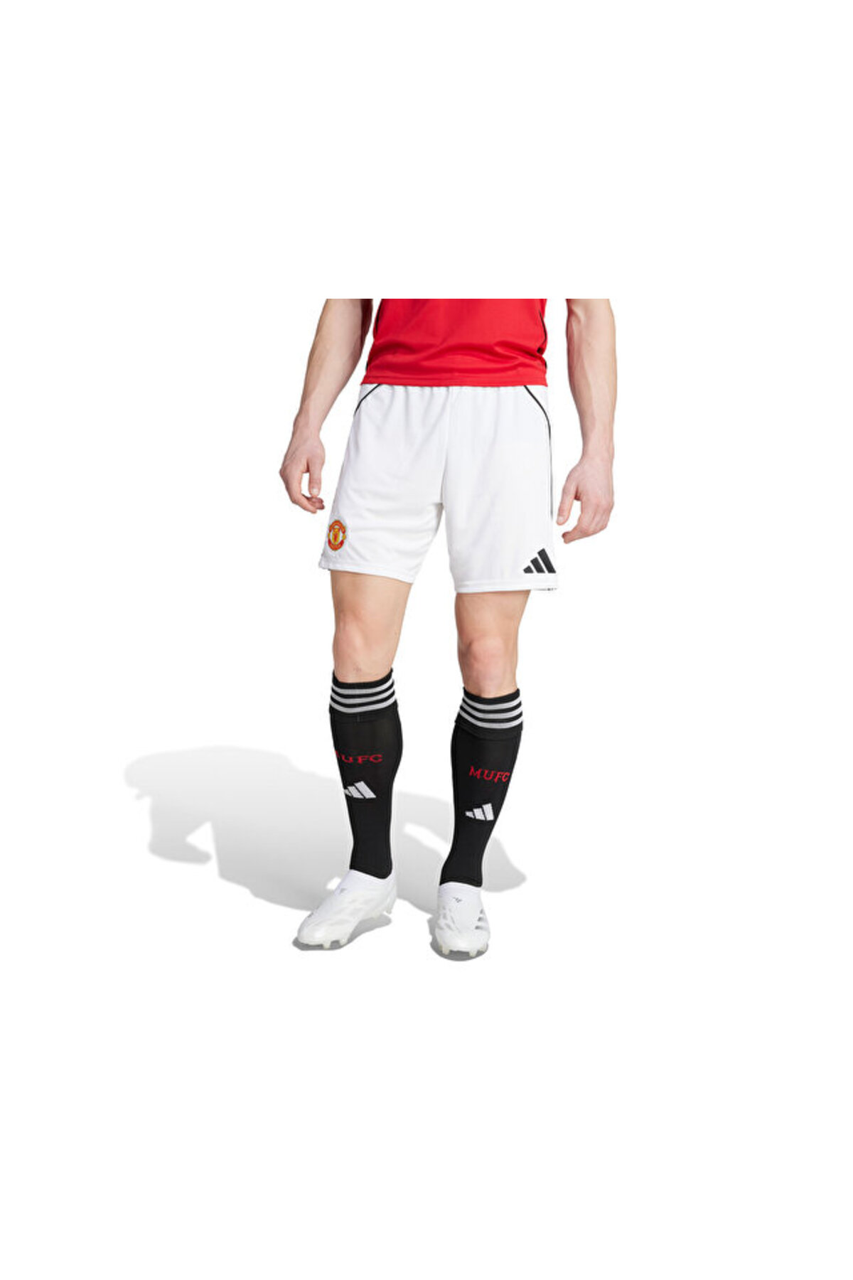 شلوارک مردانه آدیداس مدل adidas Erkek Manchester United 2526 Saha ortu Erkek Futbol ortu JI7430 Beyazجدید