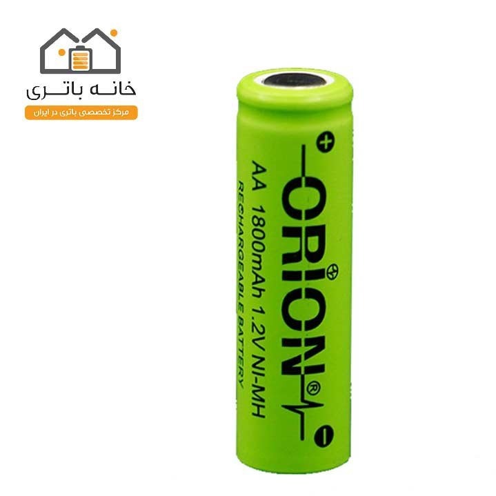 باتری شارژی اوریون سر تخت 1800میلی آمپر Orion سایز قلمی سرتخت