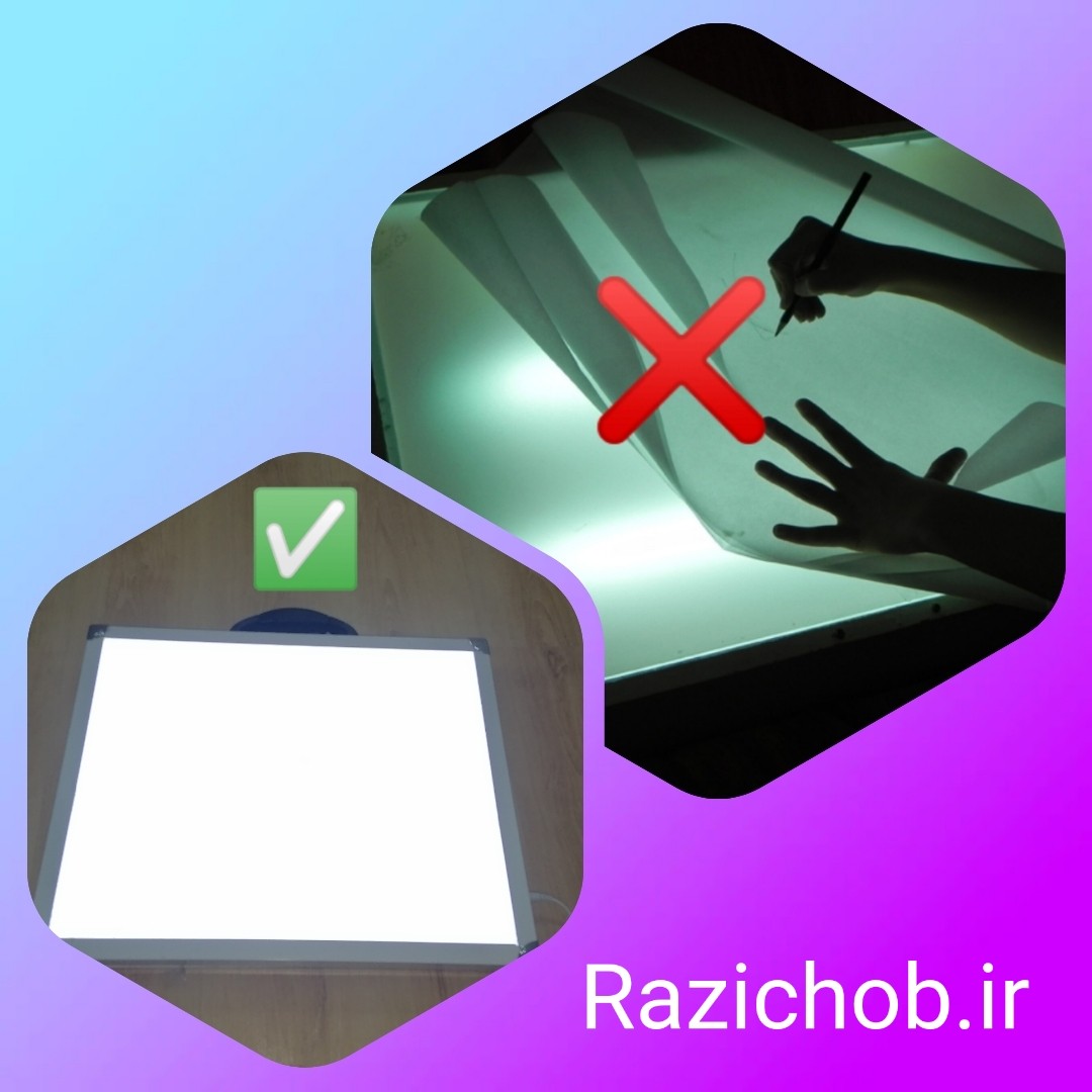 میزنور سایز105x75سانتیمتر با ولوم تنظیم نور