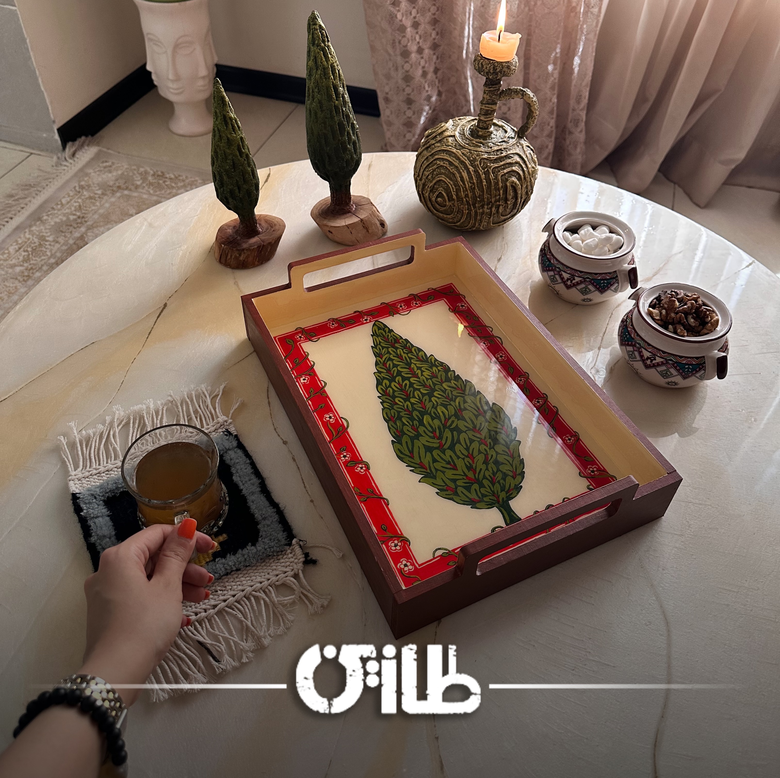 سینی پذیرایی سرو ایرانیجدید