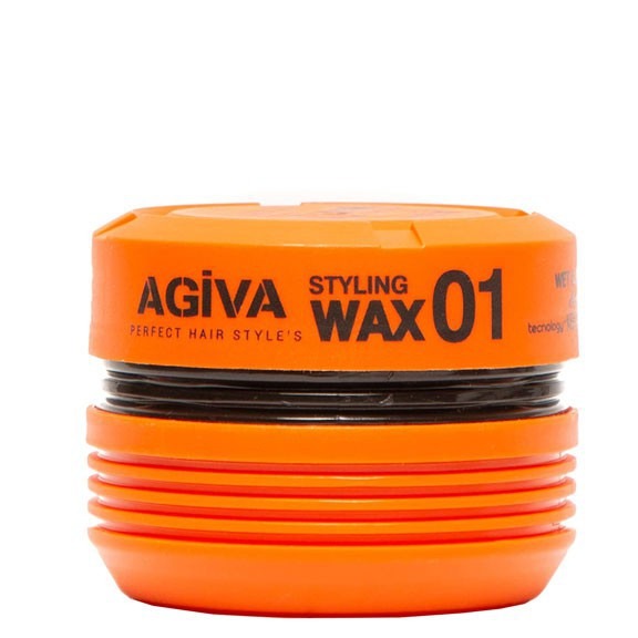 واکس مو آگیوا نارنجی اصل AGIVA Styling Wax 01 Wet Islakجدید