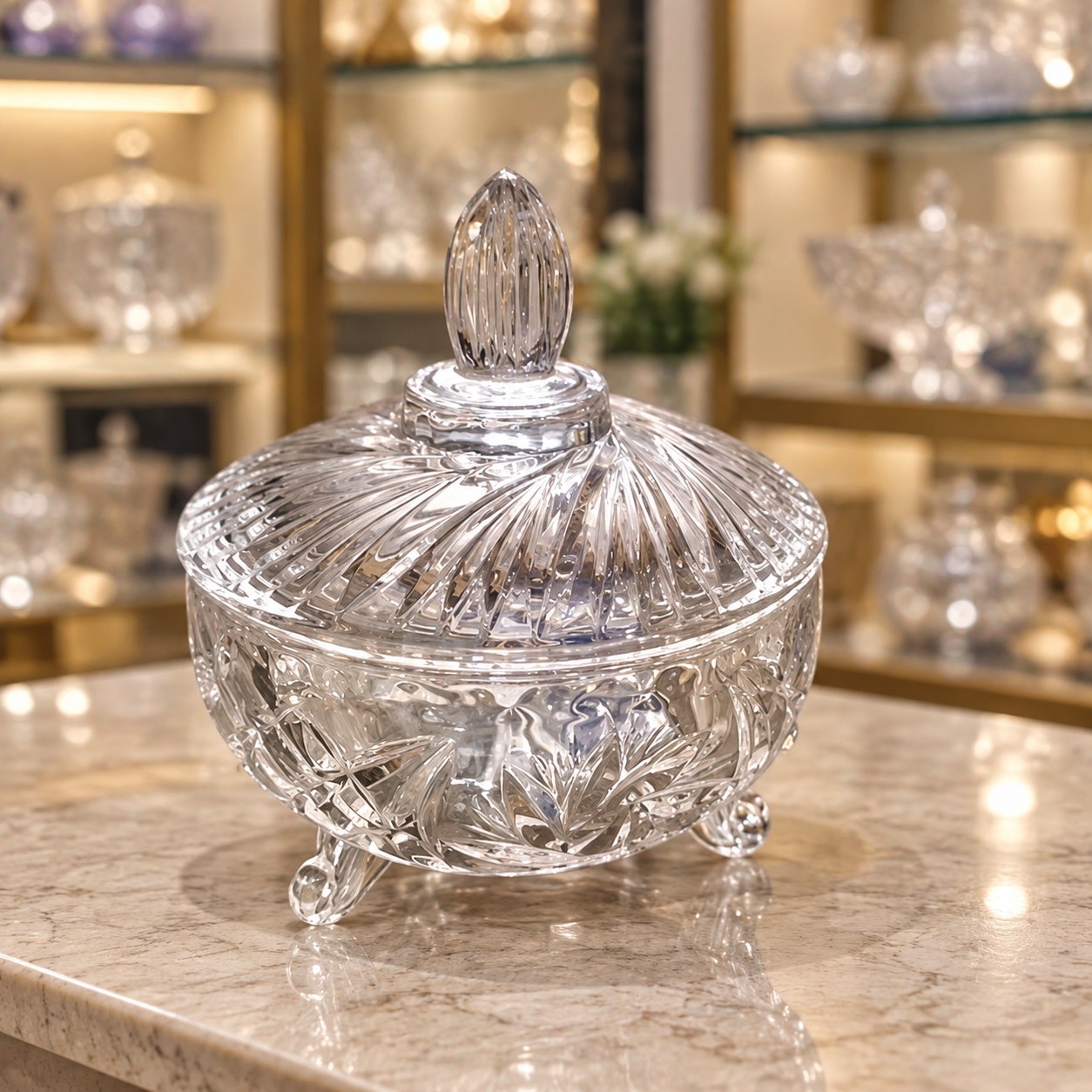 قندان کریستال چینی