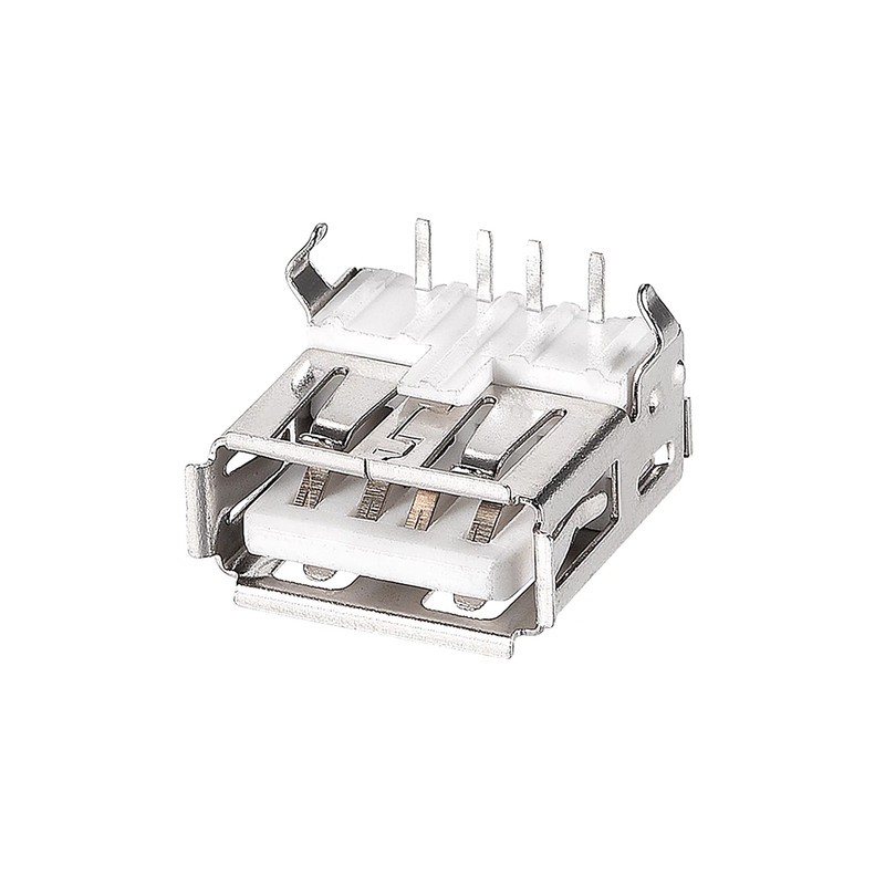 کانکتور مادگی USB-A مدل 4Pin-90Deg.Cur بسته ده عددیجدید