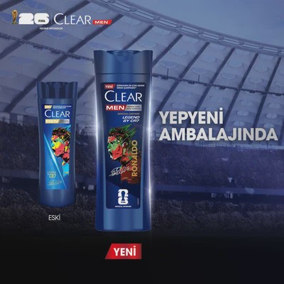 شامپو مردانه ضد شوره CLEAR مدل رونالدو LEGEND BY CRV حجم 330میلجدید