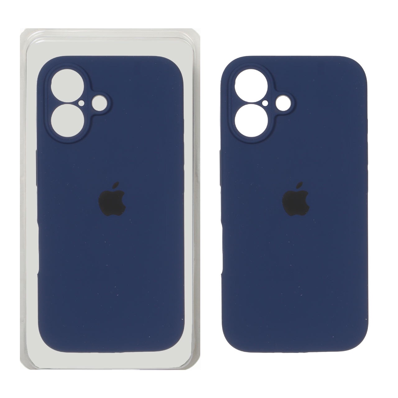 قاب سیلیکونی پاک کنی اورجینال ضد لکه Apple iPhone 16 - سرمه ای