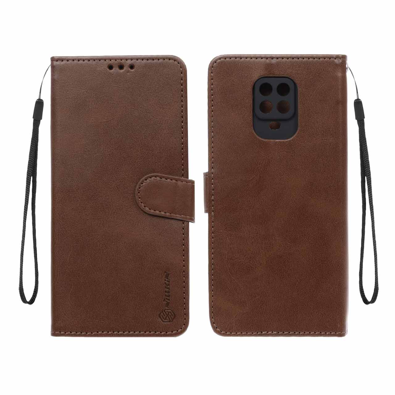 کیف موبایل مگنتی Nillkin مدل Xiaomi Redmi Note 9S Redmi Note 9 Pro Redmi Note 9 Pro Max Poco M2 Pro - قهوه ای