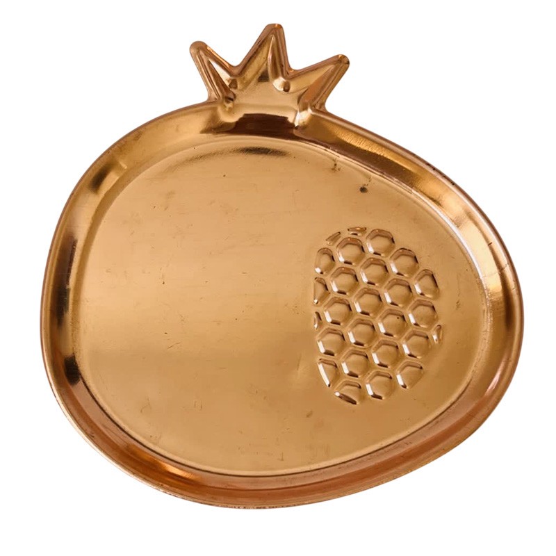 بشقاب مسی طرح انار کد ZH351.1 صبا مس زنجان