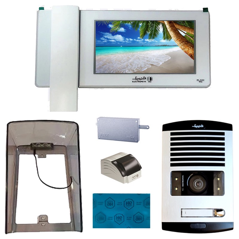 دربازکن تصویری الکتروپیک مدل FD10861996White یک واحدی همراه با محافظ ضد خش صفحه نمایش