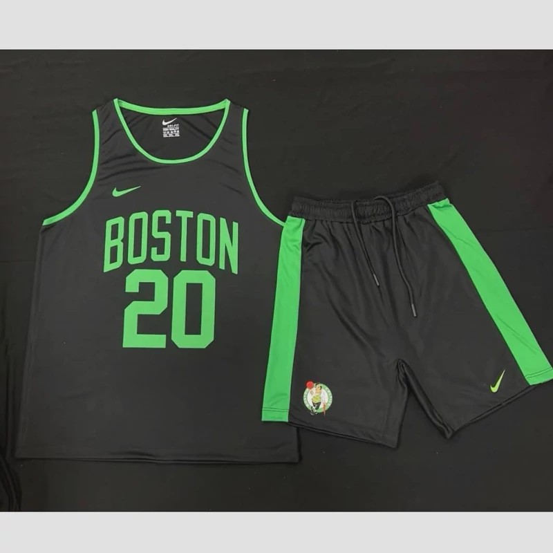 ست بسکتبالی ست بدنسازی BOSTON شلوارک بلندجدید