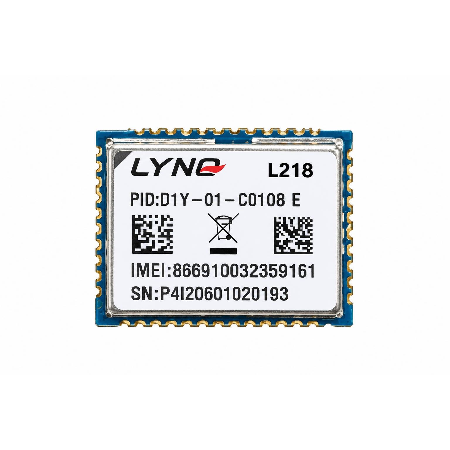 ماژول GSM GPRS و GPS مدل LYNQ L218 ماژول سیم کارتی 2G مخصوص ردیاب و اینترنت اشیا