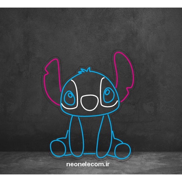 تابلو نئون استیچ Stitch کد 104 با آداپتورجدید
