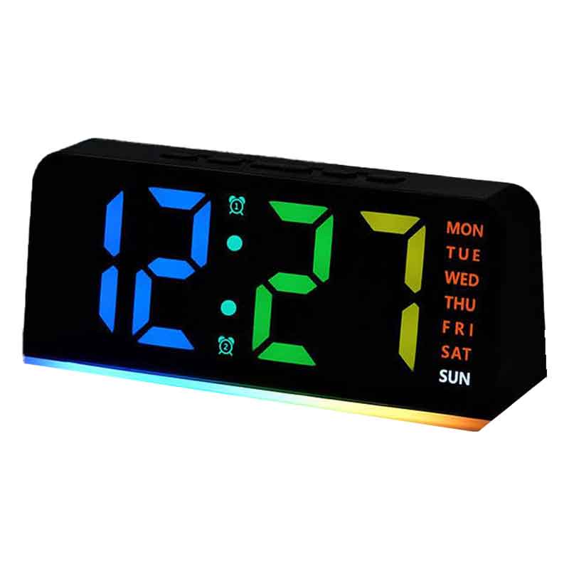 ساعت دیجیتال رومیزی هفت رنگ کد 739جدید
