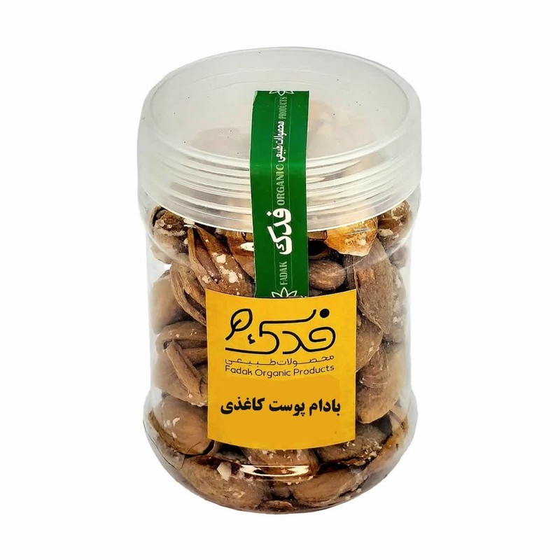 بادام پوست کاغذی ممتاز فدک - 130 گرم