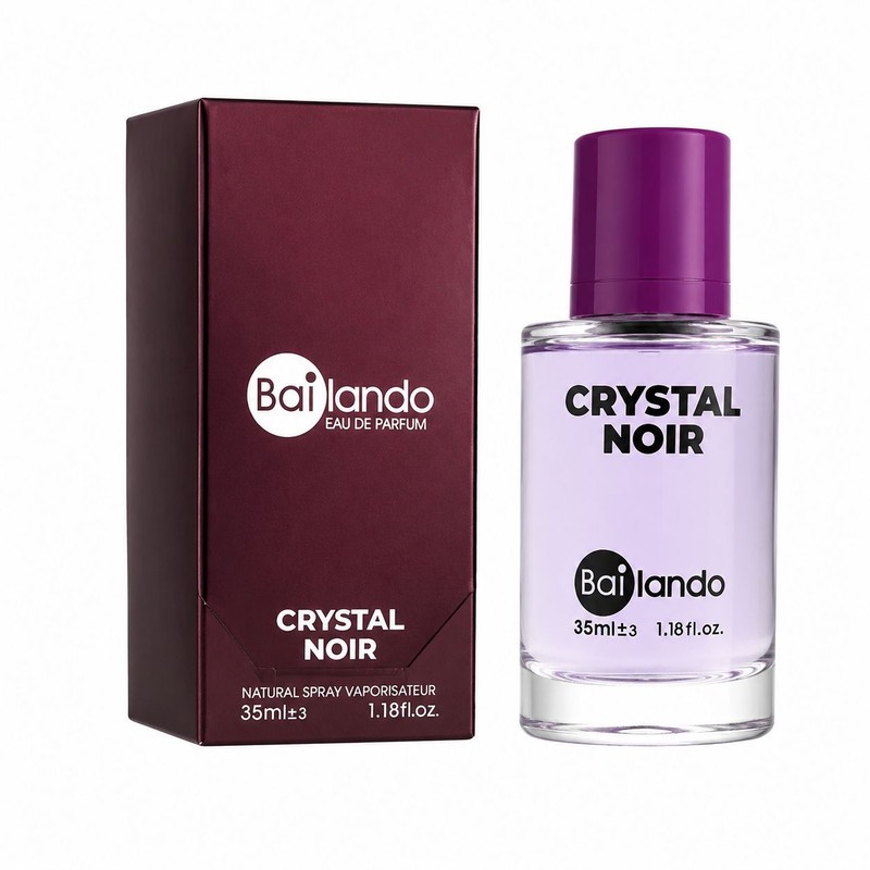 عطر جیبی زنانه بایلندو مدل Crystal Noir با رایحه گرم و تلخ حجم 35 میلی لیتر